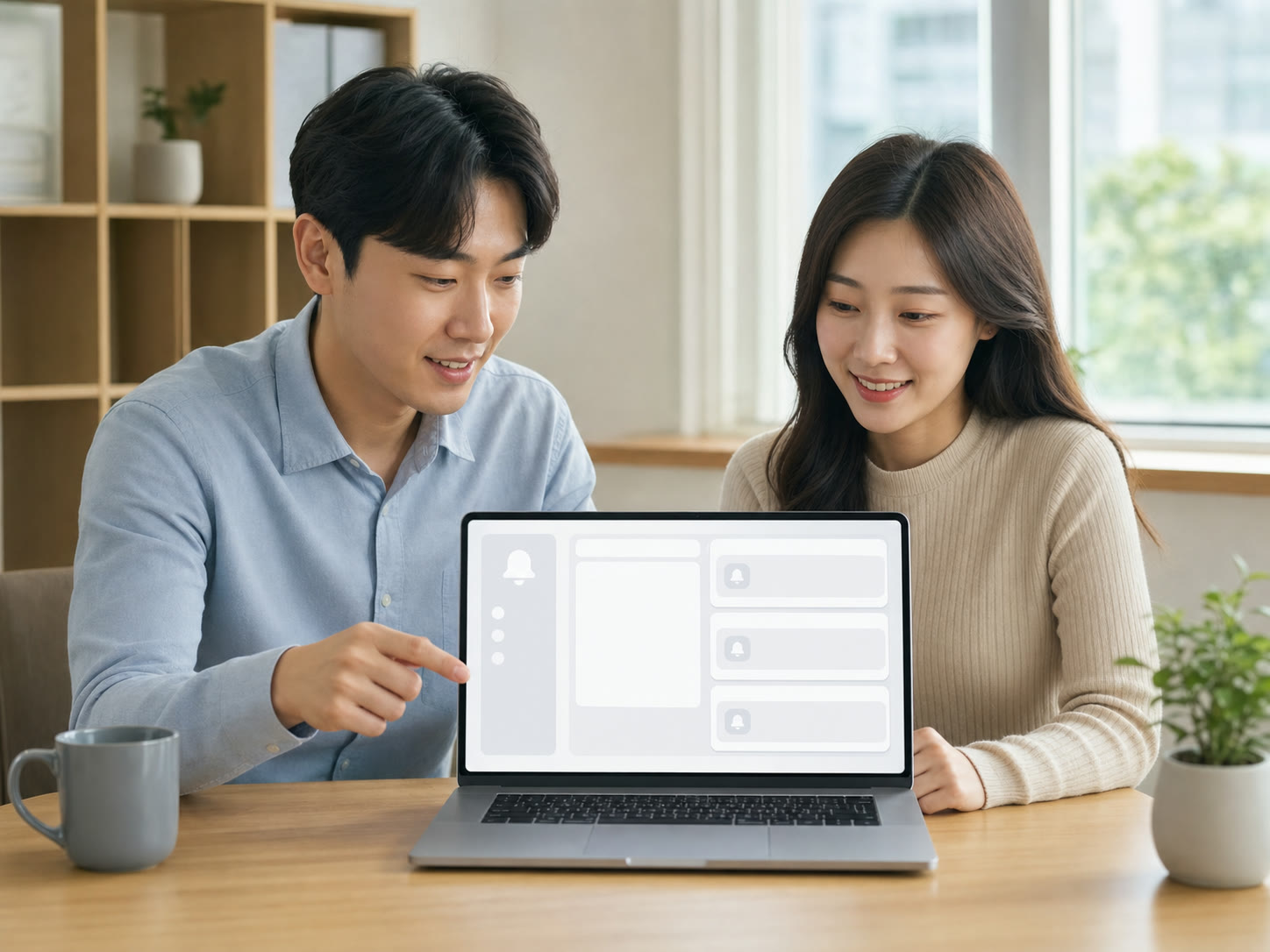 문의 알림 구조 예시를 함께 확인하는 소규모 사업장 직원들